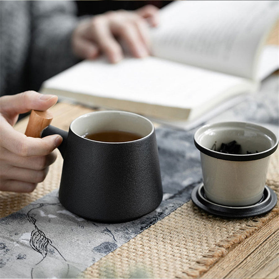 Elegant Creative Ceramic Tea Mug with Filter - Image 6