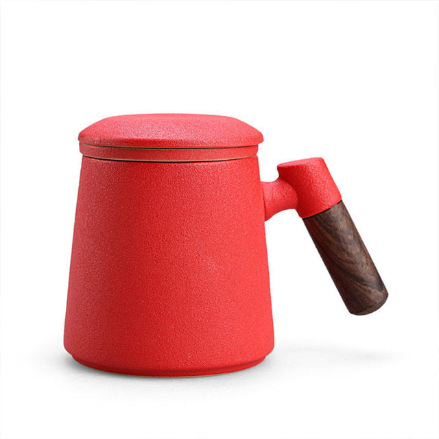 Elegant Creative Ceramic Tea Mug with Filter - Image 10