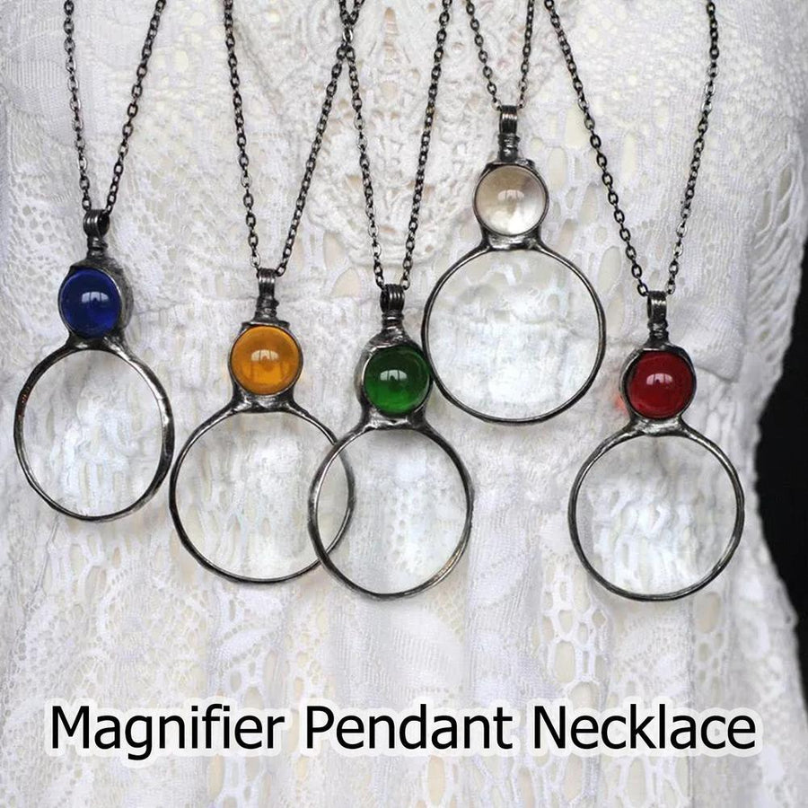 Creative Magnifying Glass Pendant Necklace - Image 2