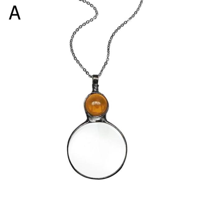Creative Magnifying Glass Pendant Necklace - Image 6