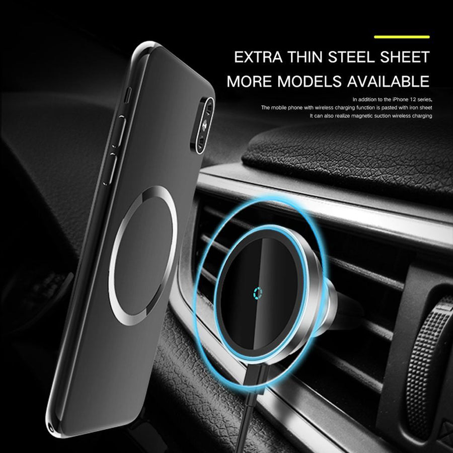 Rotating Car Wireless Charger Magnetic Phone Holder - Image 3