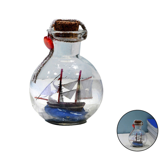 Creative Glass Bottle Ship - Image 6
