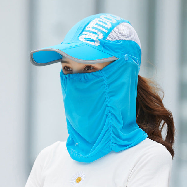 Anti-Ultraviolet Outdoor Breathable Summer Mask Hat - Image 7