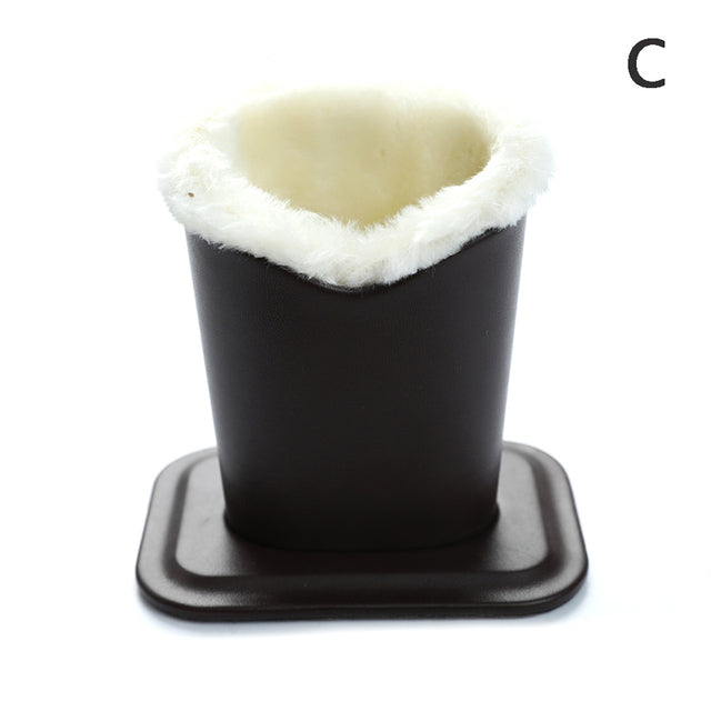 Leather Plush Safe Eyeglass Holder - Image 4