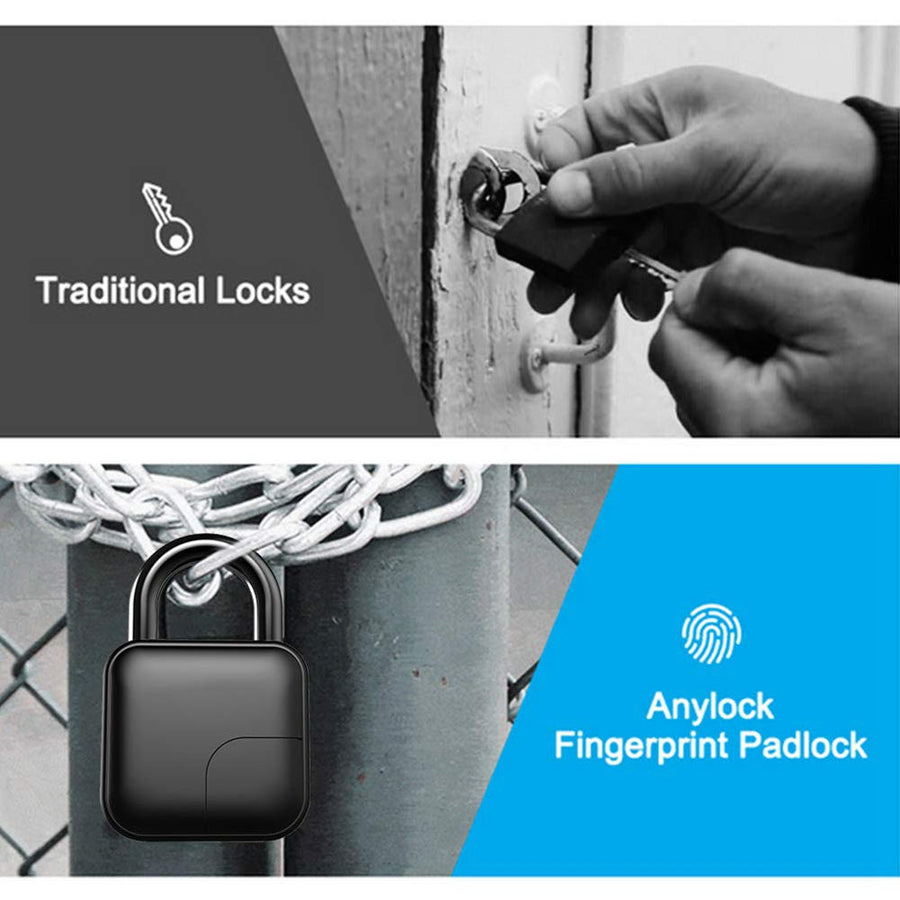 Fingerprint Auto USB Rechargeable Lock - Image 6