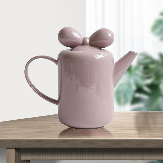 Bow Knot Design Porcelain Tea Pot - Image 9