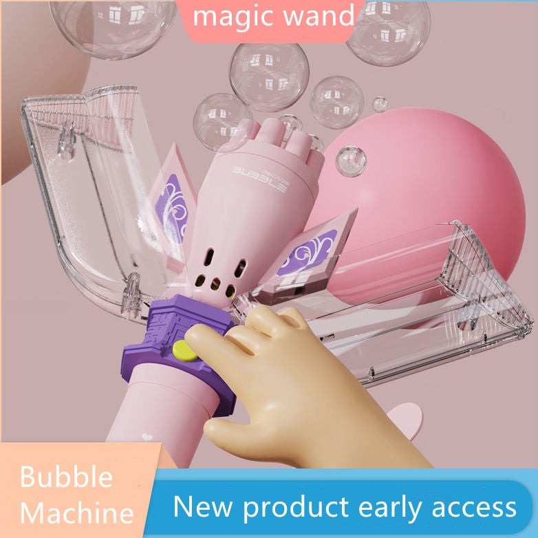 Automatic Dynamic Lighting Bubble Blower Toy - Image 1