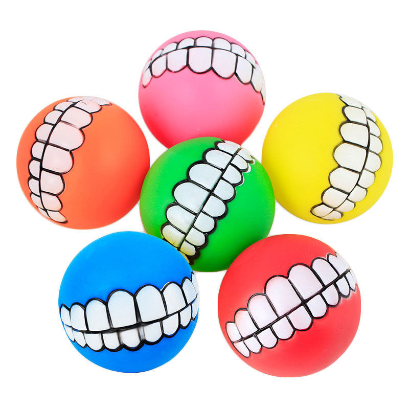 Funny Smile Rubber Pet Chew Toys - Image 4