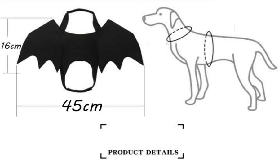 Pet Costume Bat Wing - Image 1