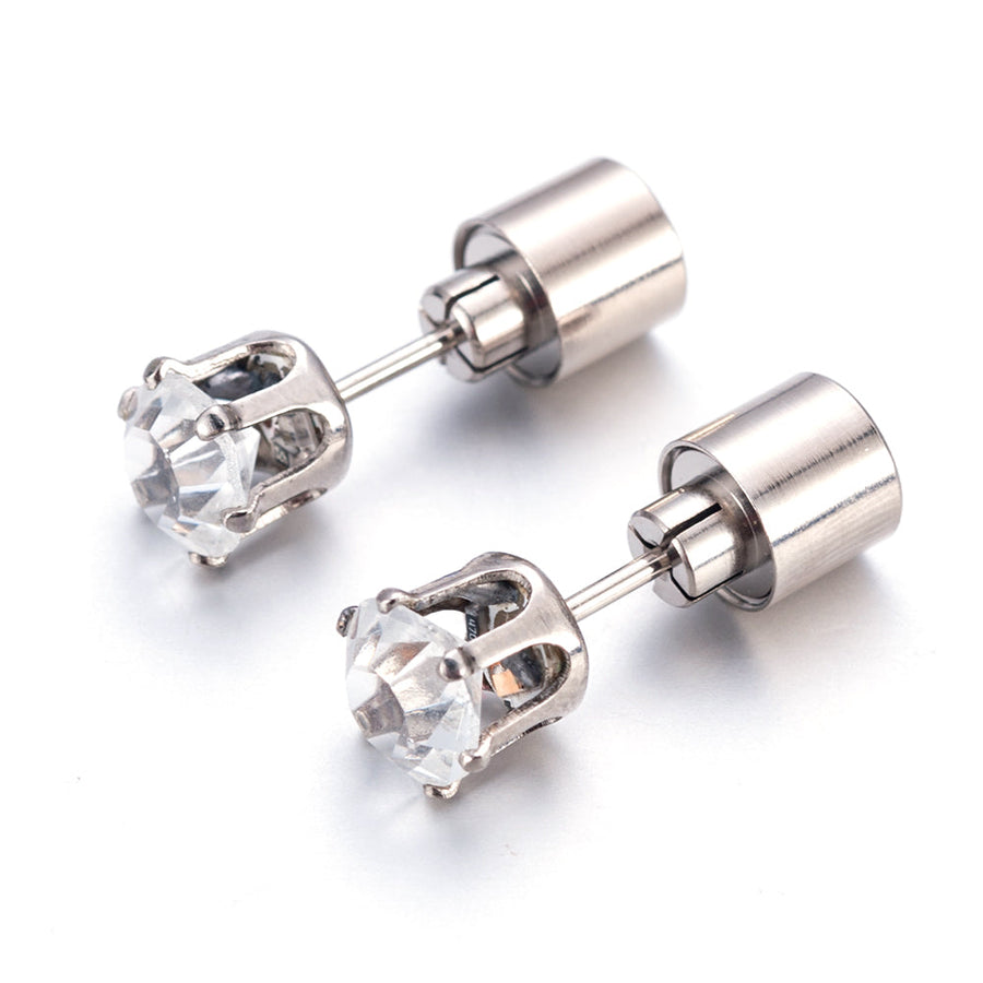 Korean Style LED Colorful Zircon Earrings - Image 4