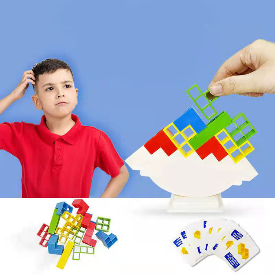 Block Stacking Puzzle Kids Balance Game - Image 1