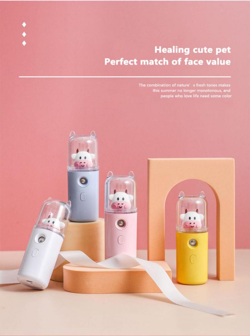 USB Cartoon Animal Rechargeable Mini Face Steamer - Image 3