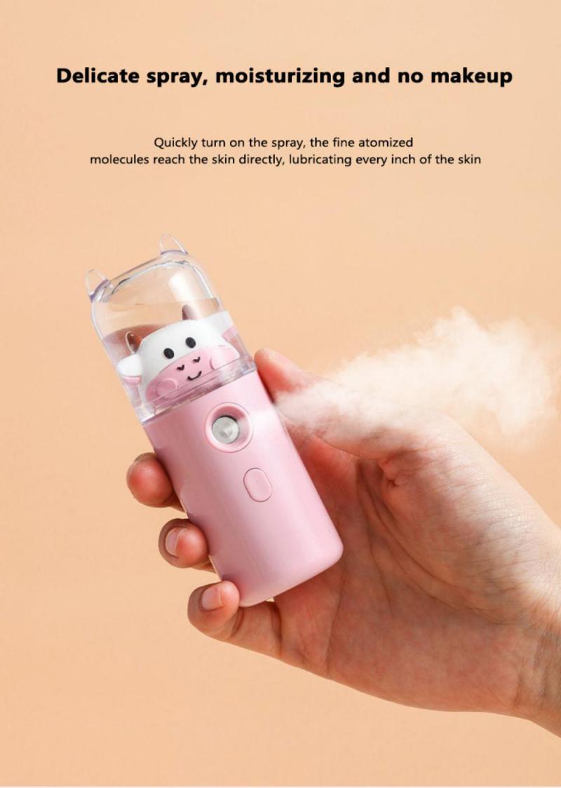 USB Cartoon Animal Rechargeable Mini Face Steamer - Image 4