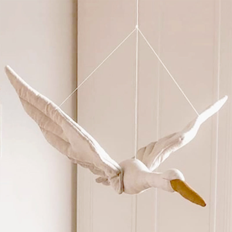Creative Nursery Decor Hanging Swan Plush Doll - Image 0