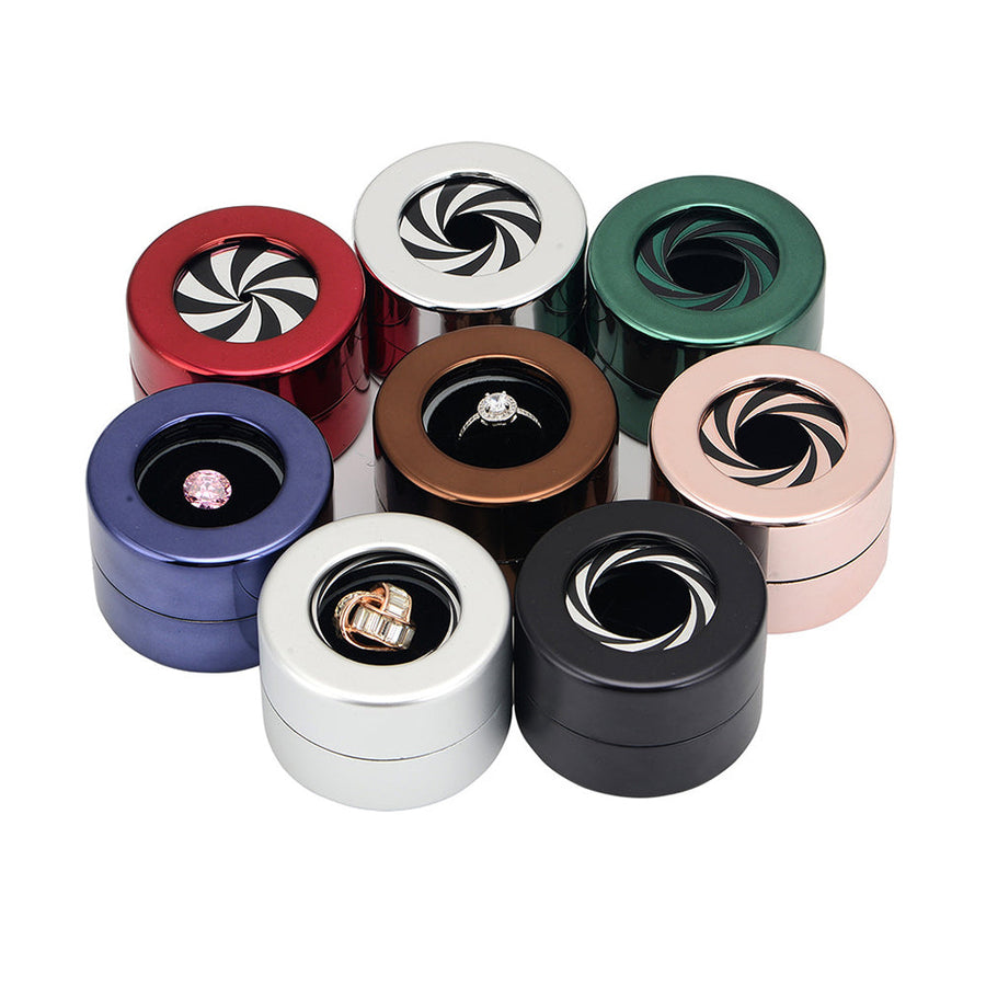 Rotating Round Ring Jewelry Gift Box - Image 2