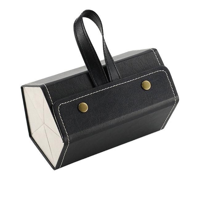 Folding Leather Travel Eyeglasses Organizer - Image 8