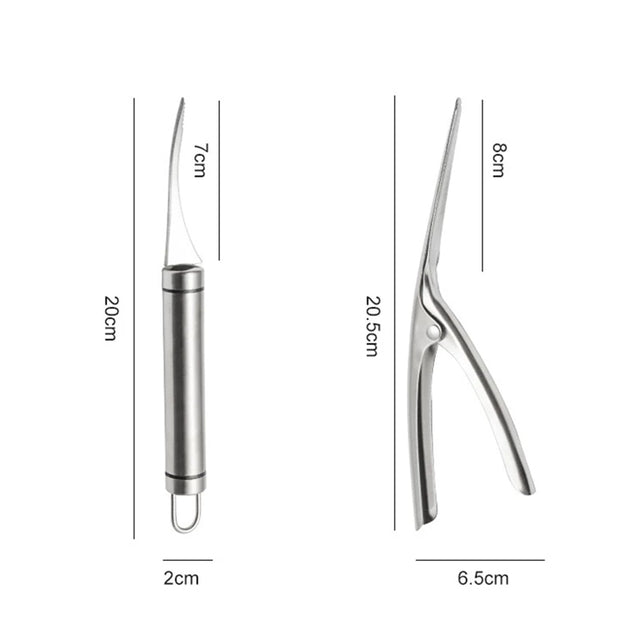 Shrimp Cleaner Stainless Steel Cutter - Image 10