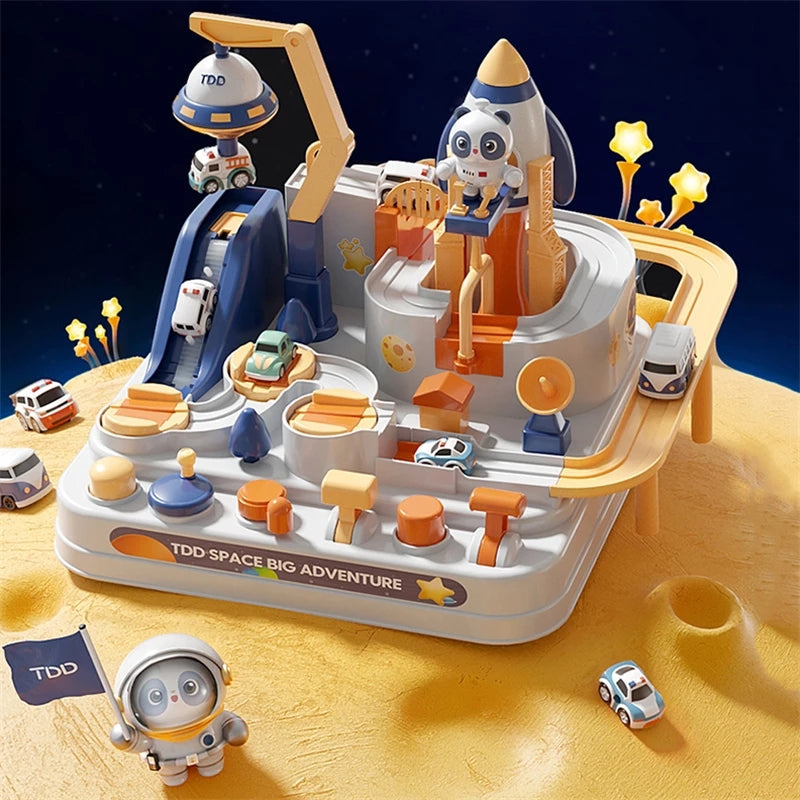 Space Panda Car Racing Toys - Image 0