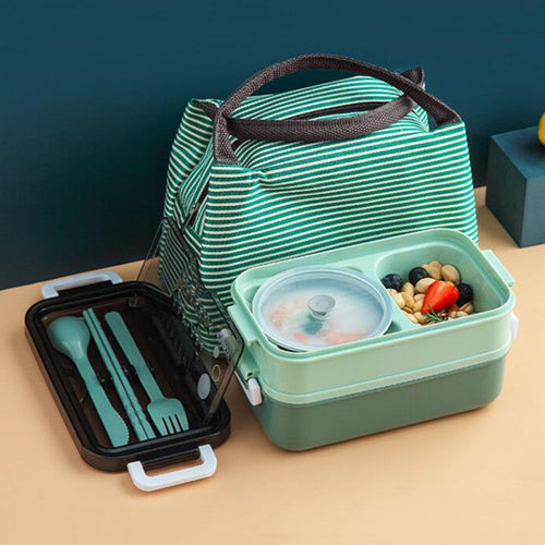 Double Layer Leak-Proof Soup Bowl Lunch Box - Image 0