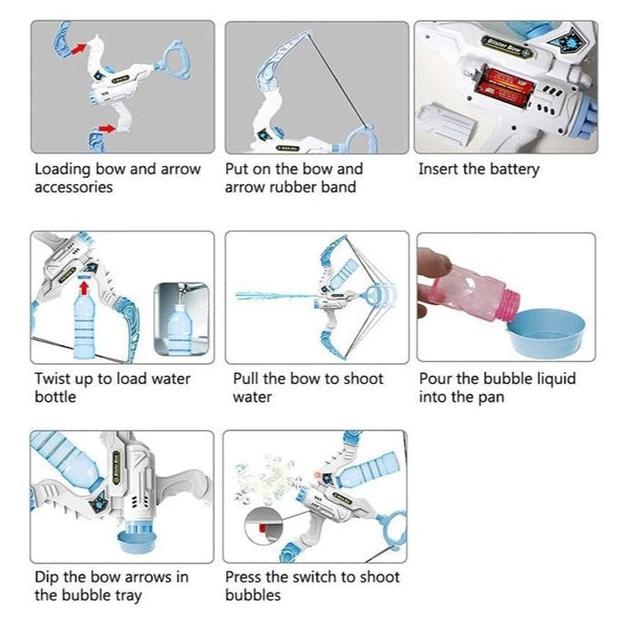 Automatic Electric Bubble Water Toy Bow - Image 4