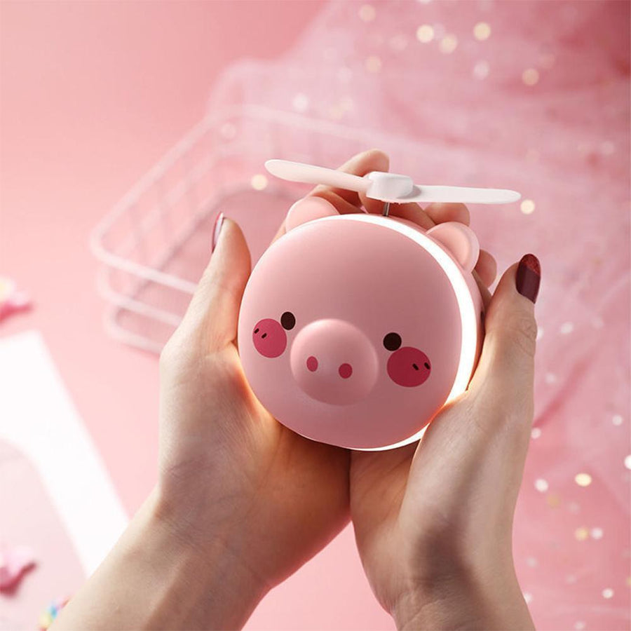 Rechargeable Piggy Mini Led Makeup Light Mirror - Image 2