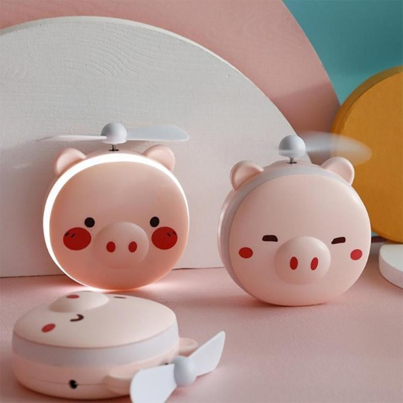 Rechargeable Piggy Mini Led Makeup Light Mirror - Image 5