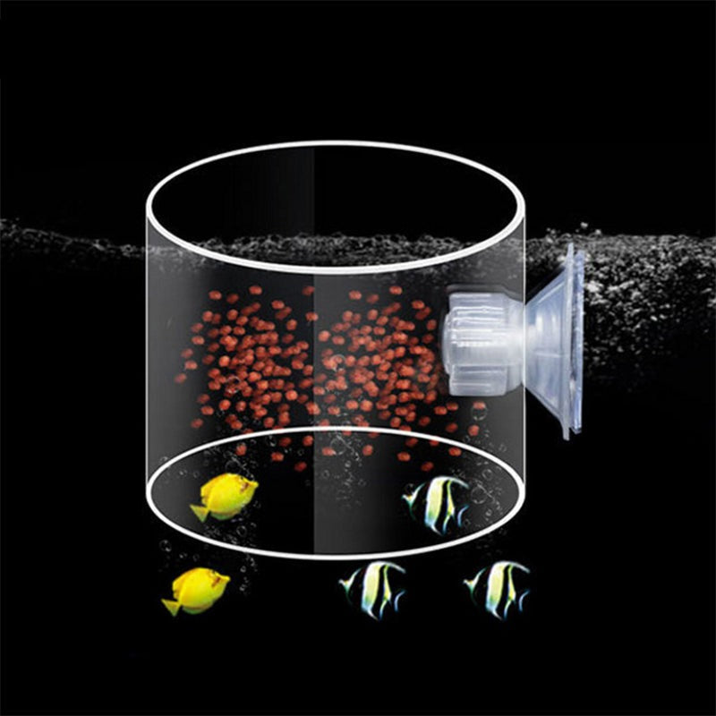 Aquarium Transparent Suction Fish Feeder - Image 0