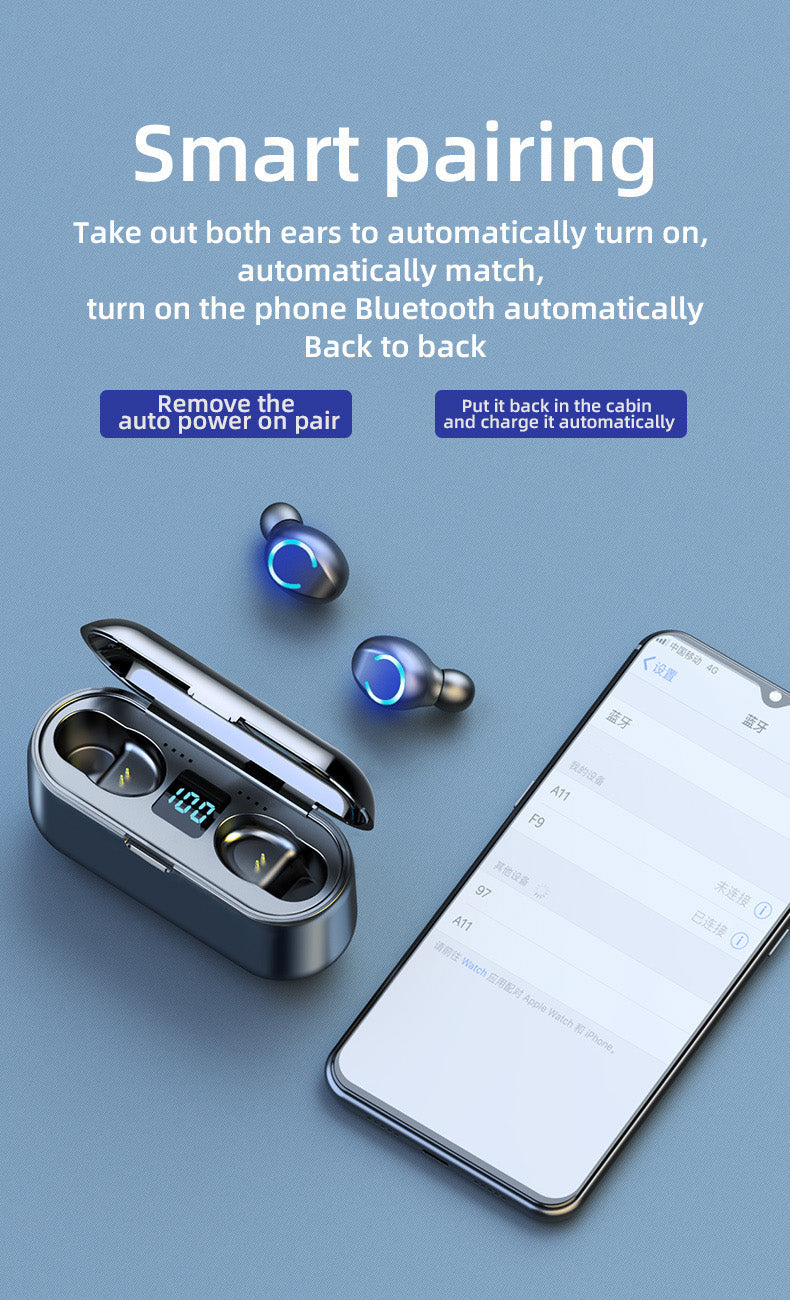 Wireless Ultimate Headset with 2000mAh Powerbank Case - Image 13