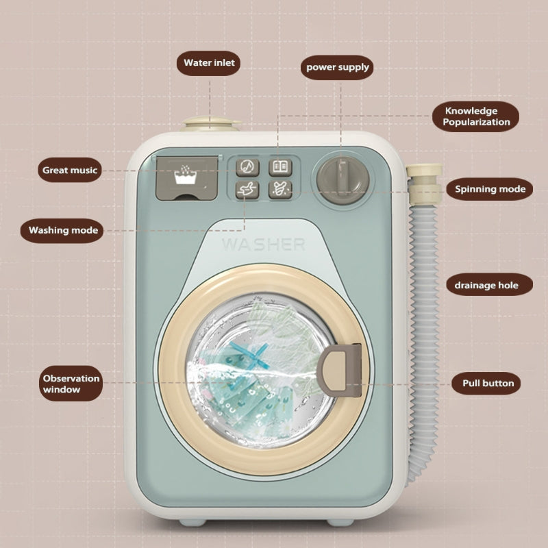 Mini Rotatable Kids Washing Machine Toy - Image 3