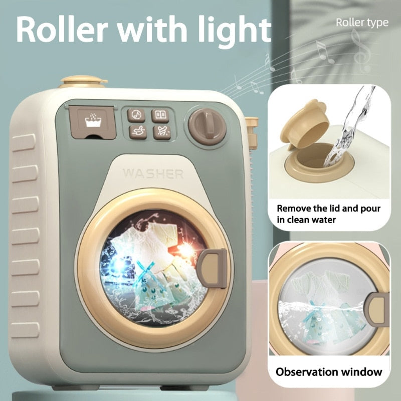 Mini Rotatable Kids Washing Machine Toy - Image 1