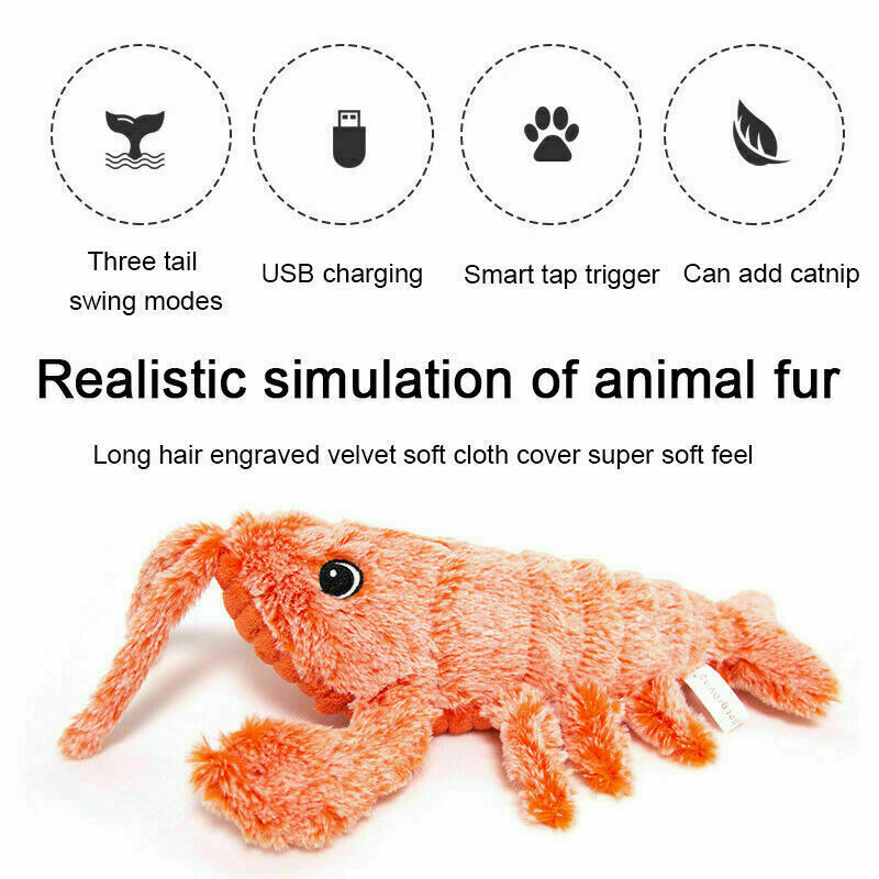Cat Floppy Interactive Lobster Plush Toy - Image 9