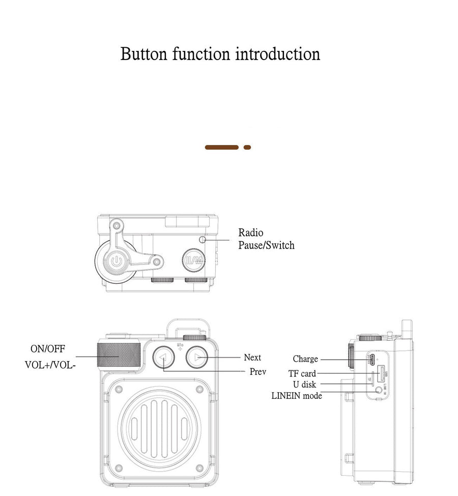 American Style Retro Bluetooth Radio Speaker - Image 5