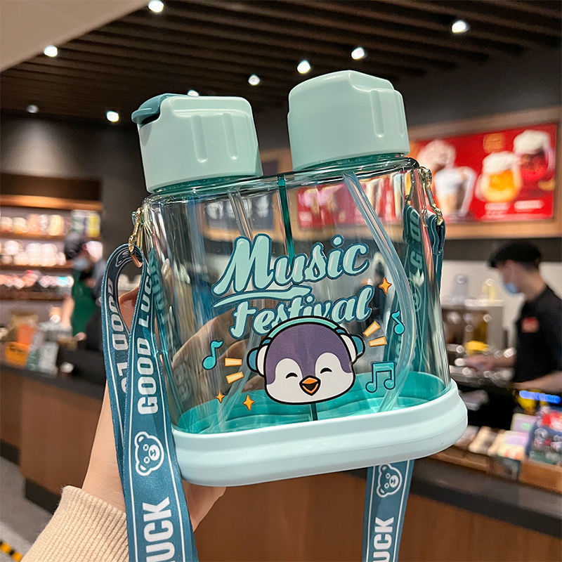 Creative Double-Drink Kids Water Bottle - Image 3