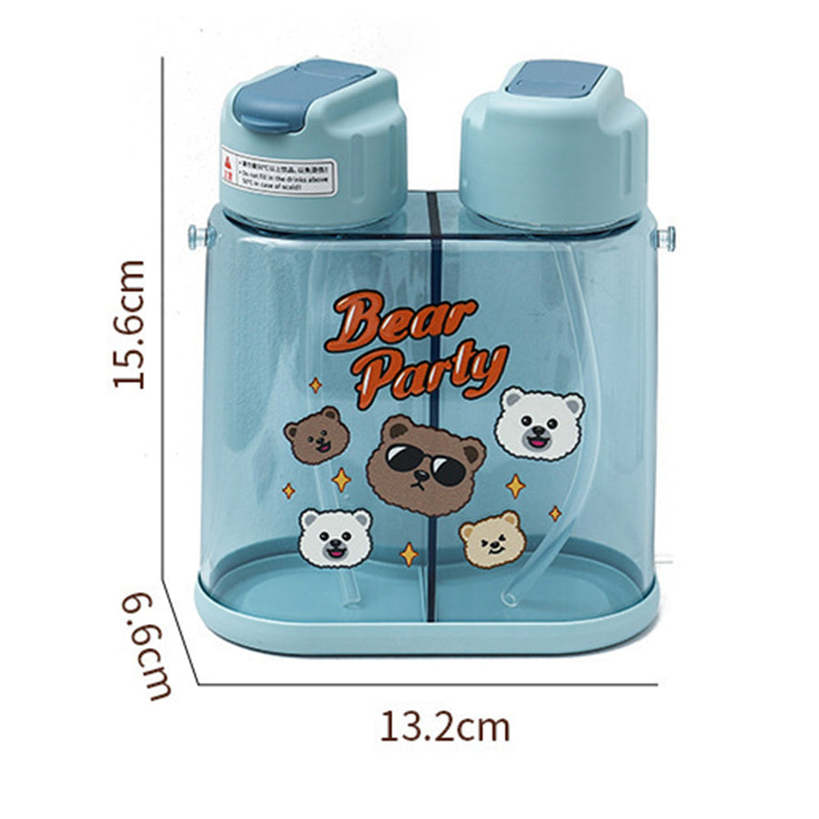 Creative Double-Drink Kids Water Bottle - Image 2