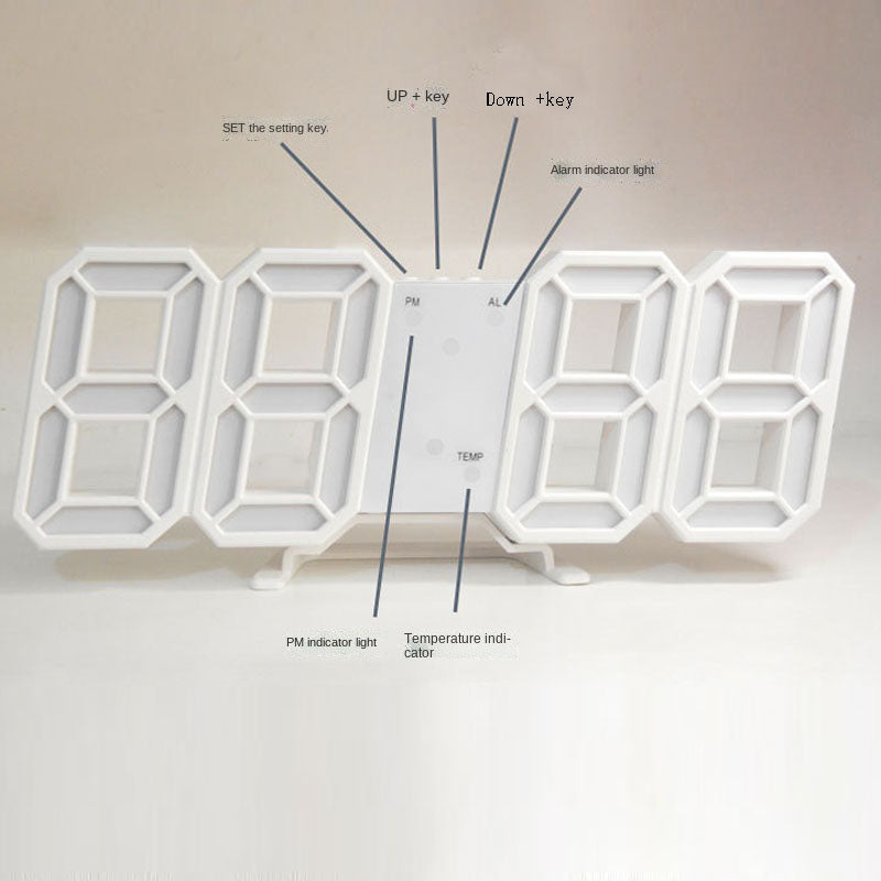 3D LED Modern Digital Alarm Wall Clock - Image 6