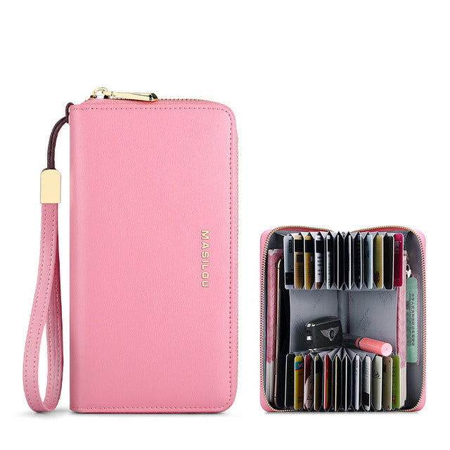 RFID Blocking Large Leather Women Wallet - Image 2