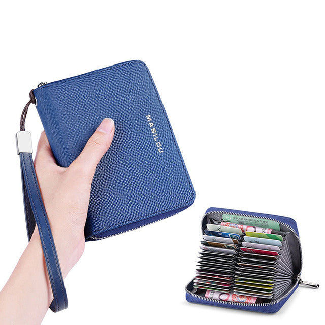 RFID Blocking Large Leather Women Wallet - Image 5