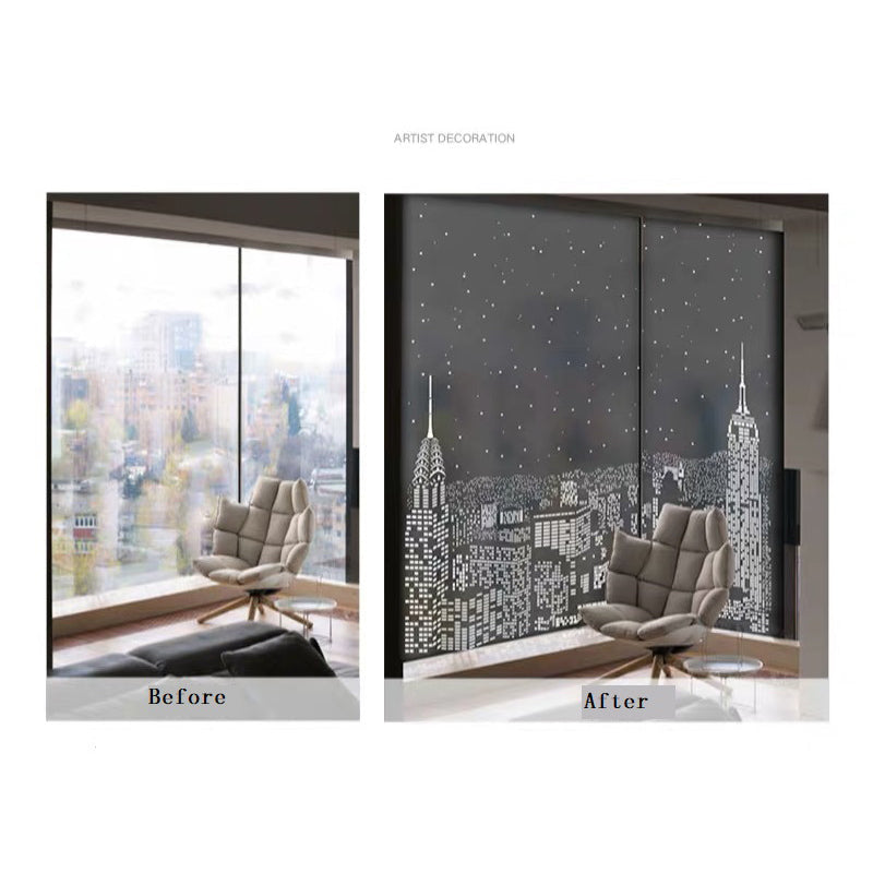 Blackout Amazing City Night View Window Sticker - Image 3