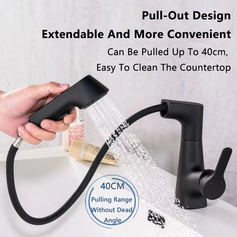 Modern Bathroom Telescopic Basin Waterfall Faucet - Image 2