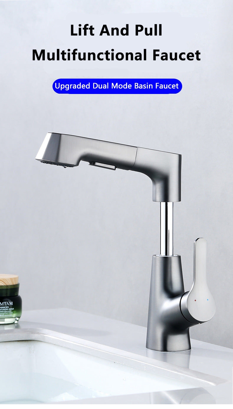 Modern Bathroom Telescopic Basin Waterfall Faucet - Image 8