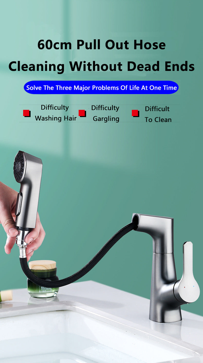 Modern Bathroom Telescopic Basin Waterfall Faucet - Image 7