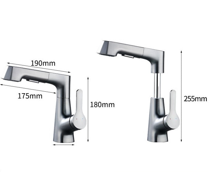 Modern Bathroom Telescopic Basin Waterfall Faucet - Image 9