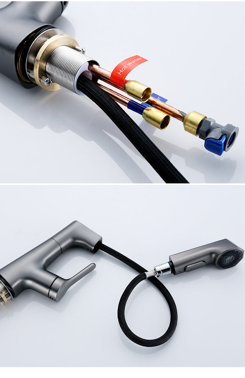 Modern Bathroom Telescopic Basin Waterfall Faucet - Image 1