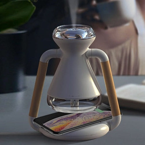 Mini Air Humidifier Wireless Phone Charger - Image 0
