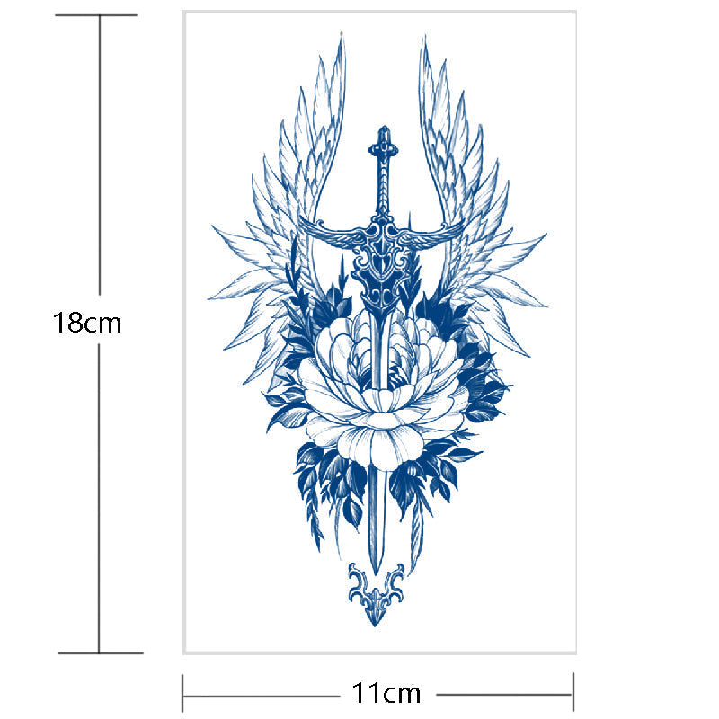 Blooming Flower Orchid Semi-Permanent Temporary Tattoo - Image 1
