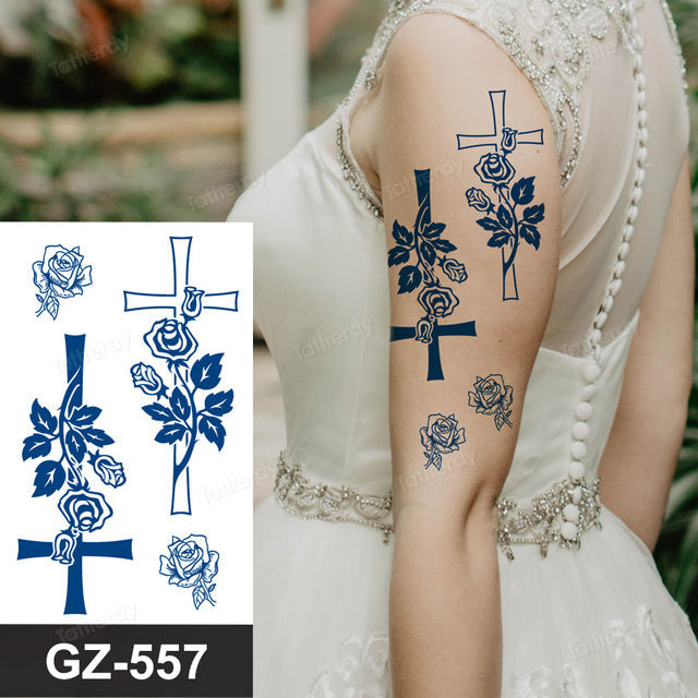 Blooming Flower Orchid Semi-Permanent Temporary Tattoo - Image 51