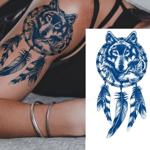 Dreamcatcher Animal Semi-Permanent Temporary Tattoo - Image 0