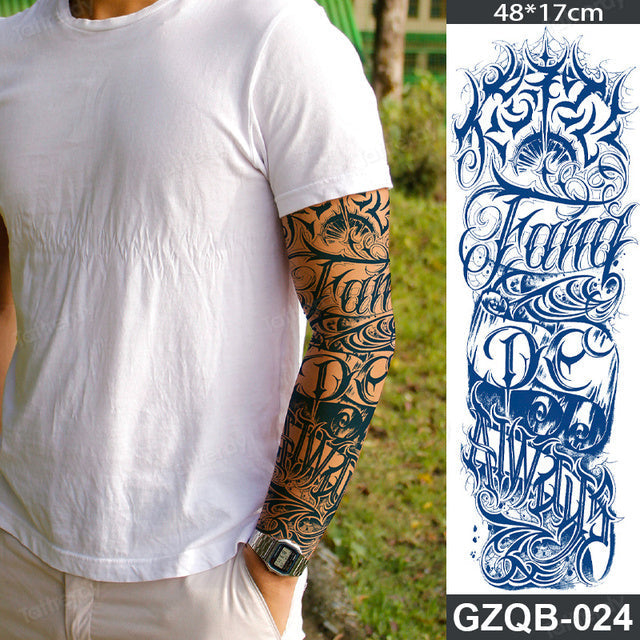 Ethnic Long Sleeve Semi-Permanent Temporary Tattoo - Image 10