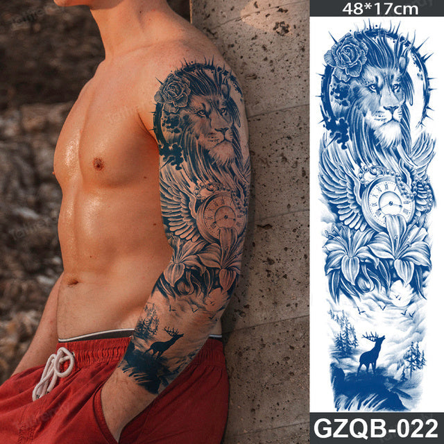 Ethnic Long Sleeve Semi-Permanent Temporary Tattoo - Image 24