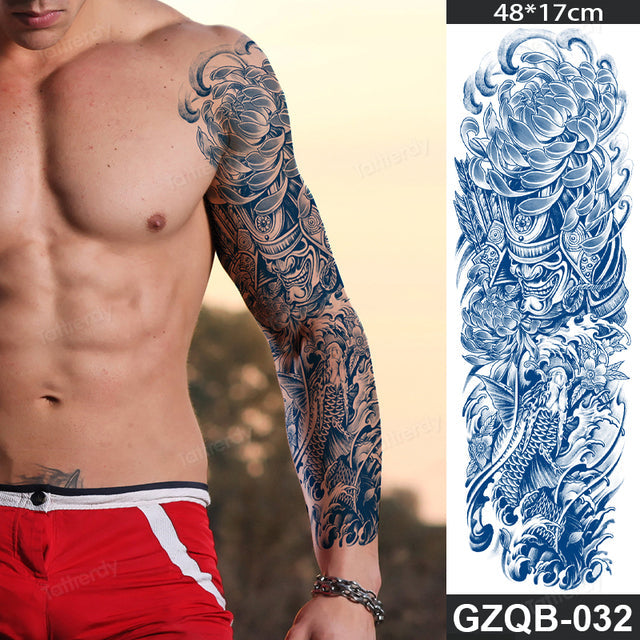 Ethnic Long Sleeve Semi-Permanent Temporary Tattoo - Image 25